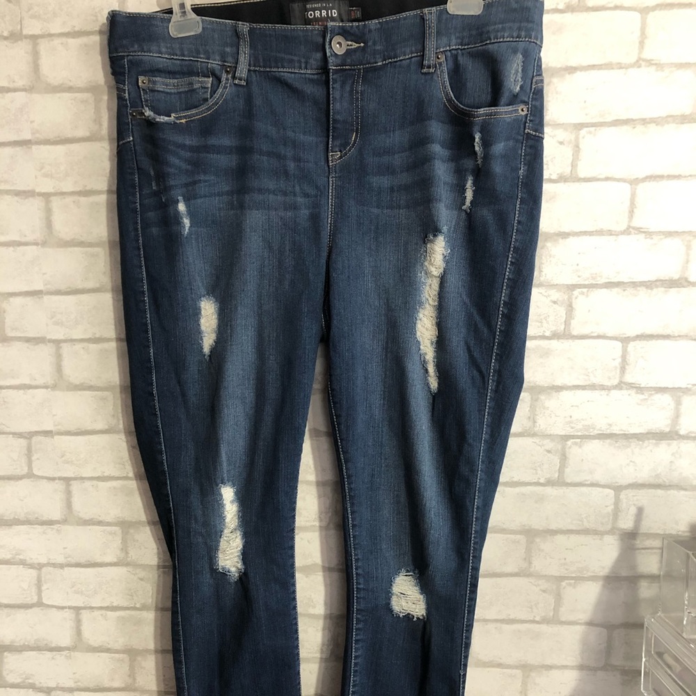 Torrid Distressed Skinny Jeans Sz.18R